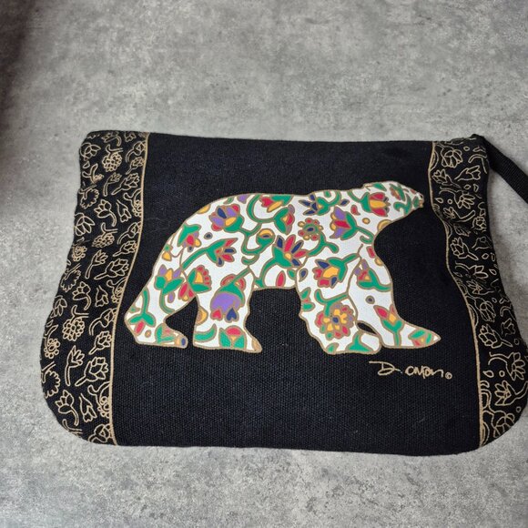 Oscardo Dawn Oman Spring Bear Cotton Zip Pouch - Picture 2 of 9